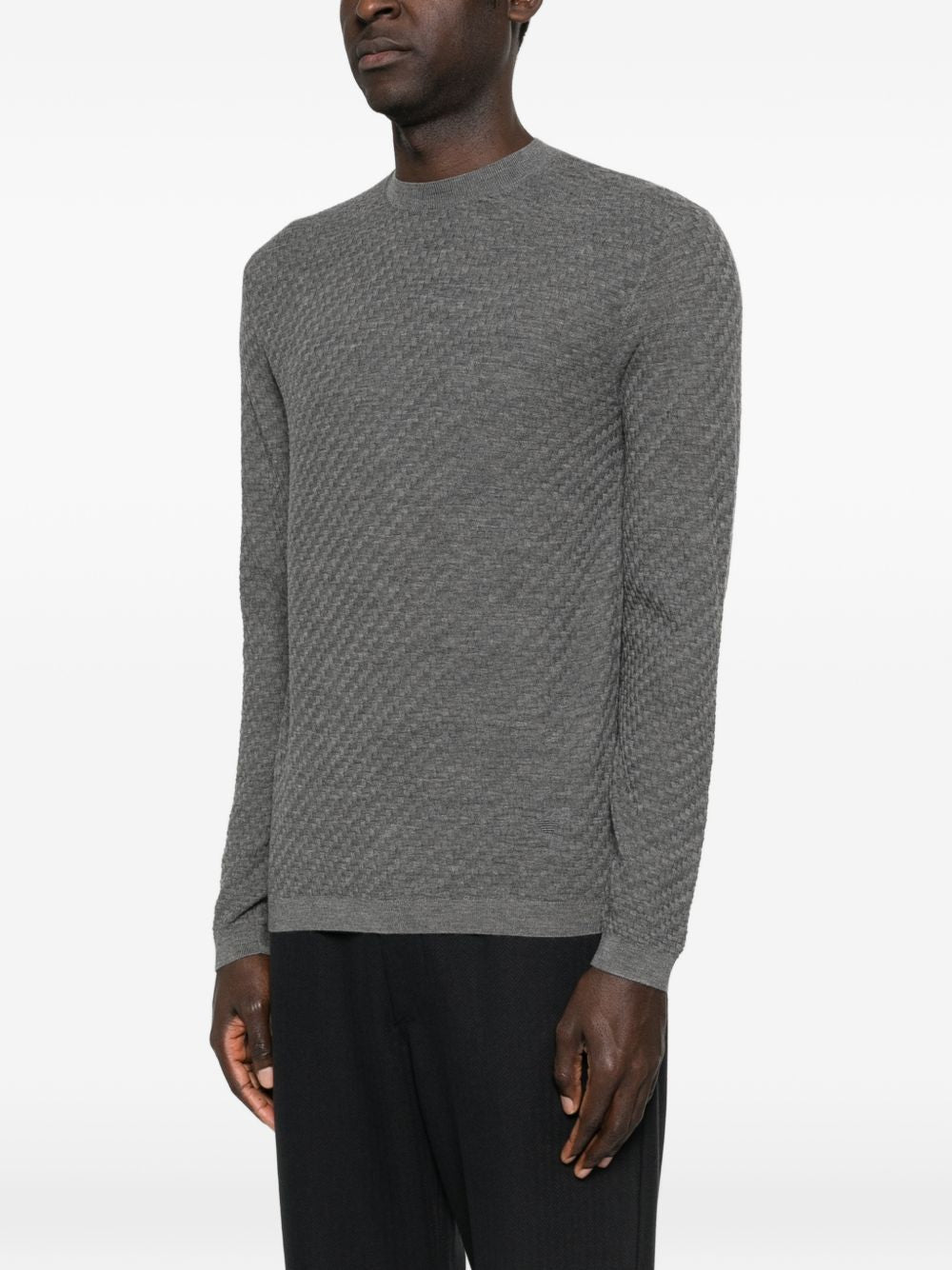 Emporio Armani Sweaters - Blacks and greys | 7a667ca37dcdd7ac2bcfc8ff753bed0117fa56aa