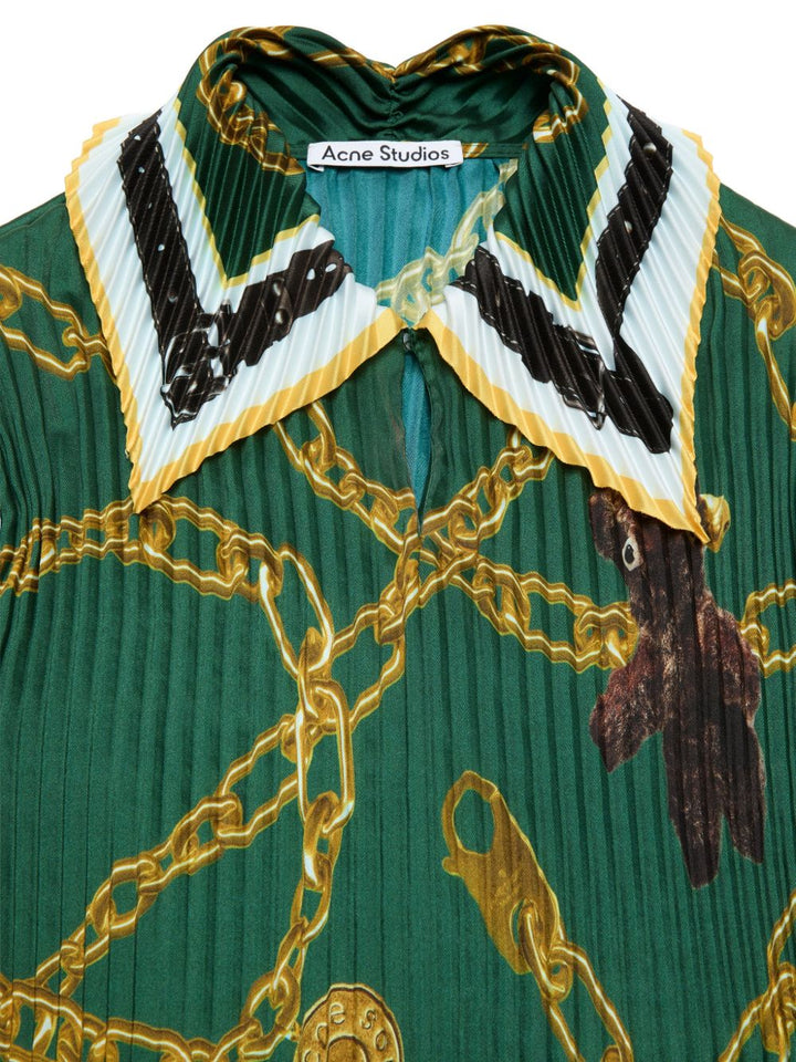 Acne Studios Shirts - Blue and green | 64d0bf964d3e5ad163a758a3fa0a9a8725b9506a