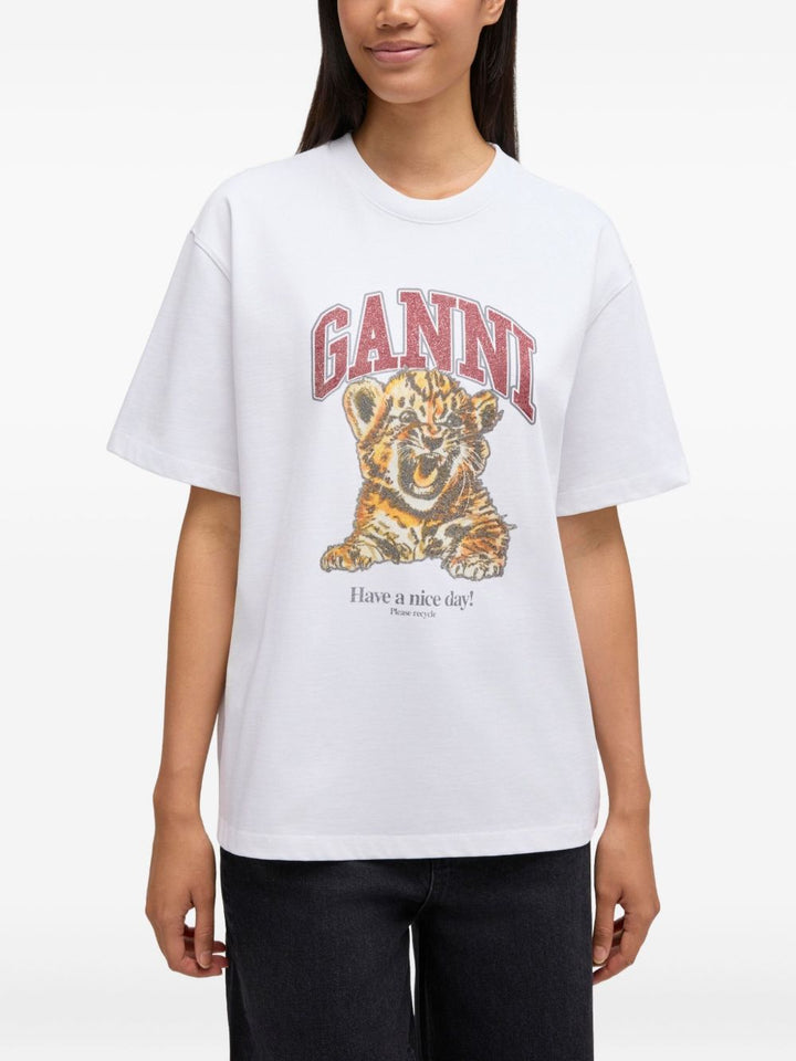 Ganni T-shirts and Polos - Light and natural | e60fc1256fd70fddd9c060b3f459fa9c0016dd8e