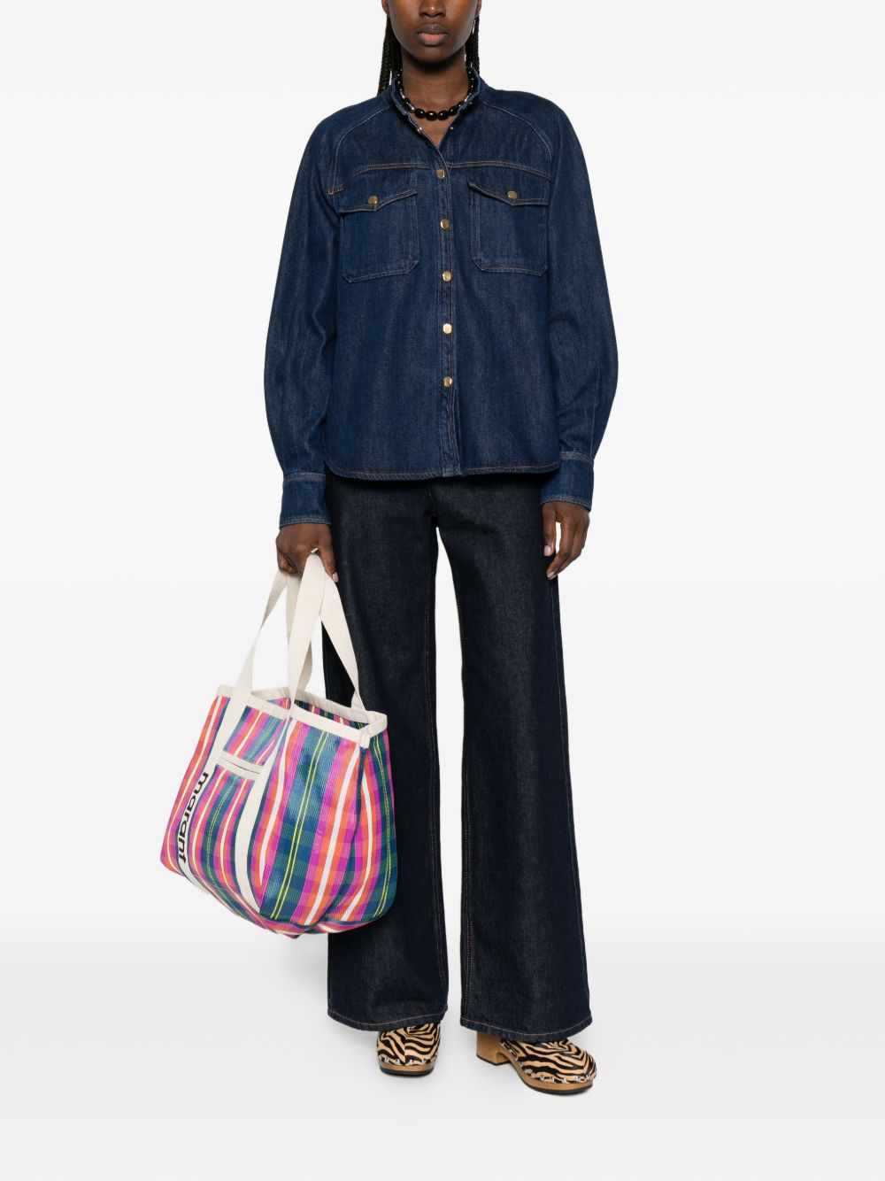 Forte Forte Shirts - Blue and green | a378c36f3d0db67a54be6d170bc679447be8a316