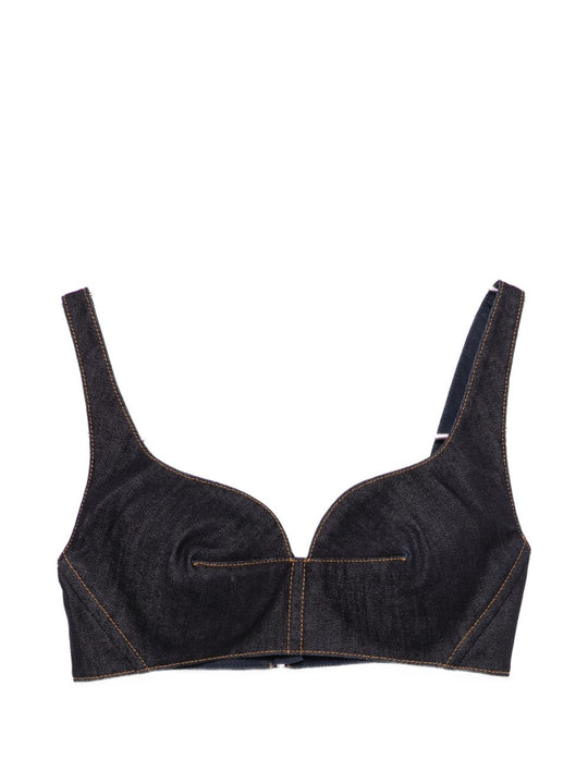 Denim Cotton Bra Top