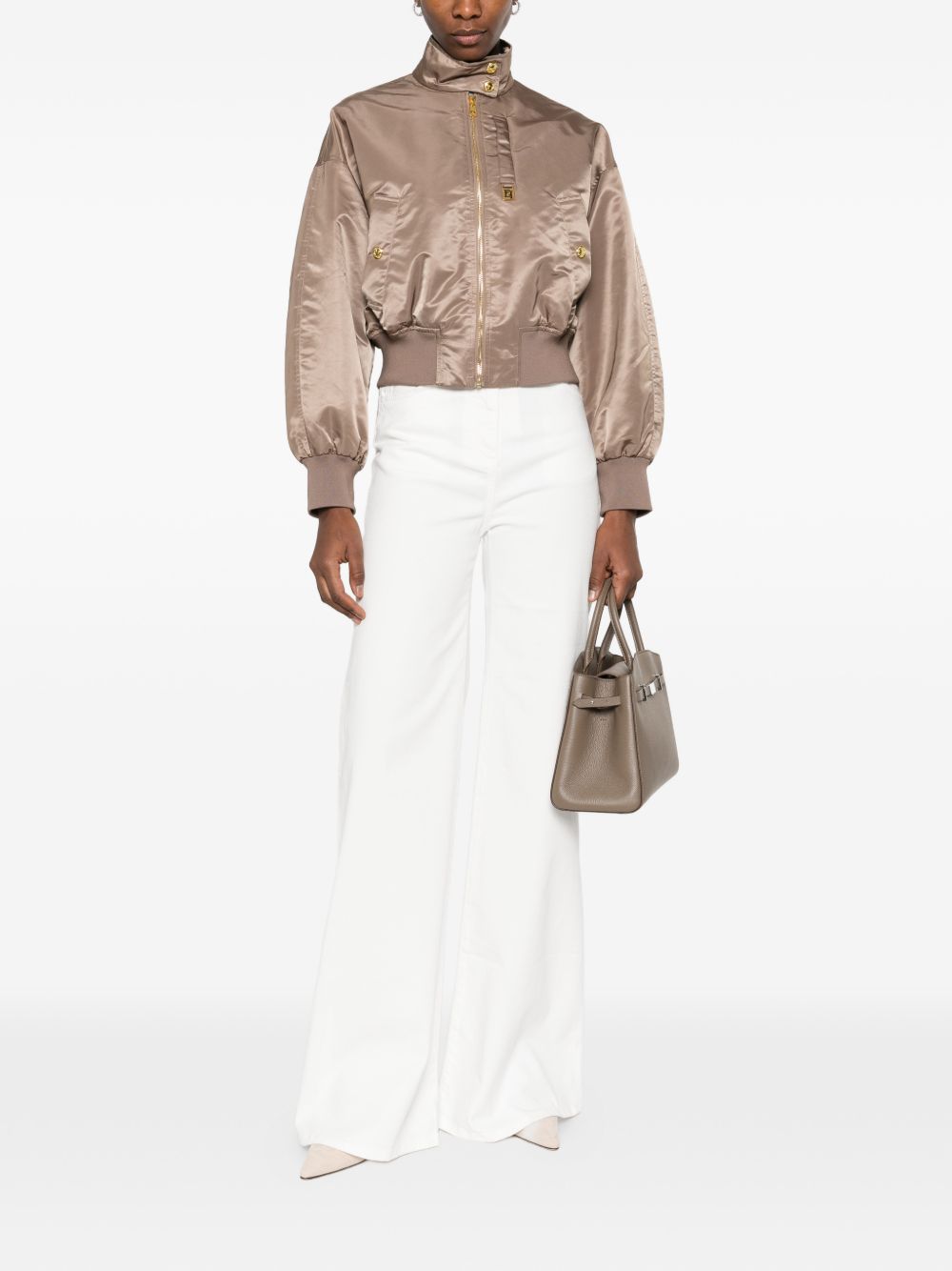 Elisabetta Franchi Coats - Light and natural | 172305b9bd8c7f6cbf47c539e66e6af82265f91e