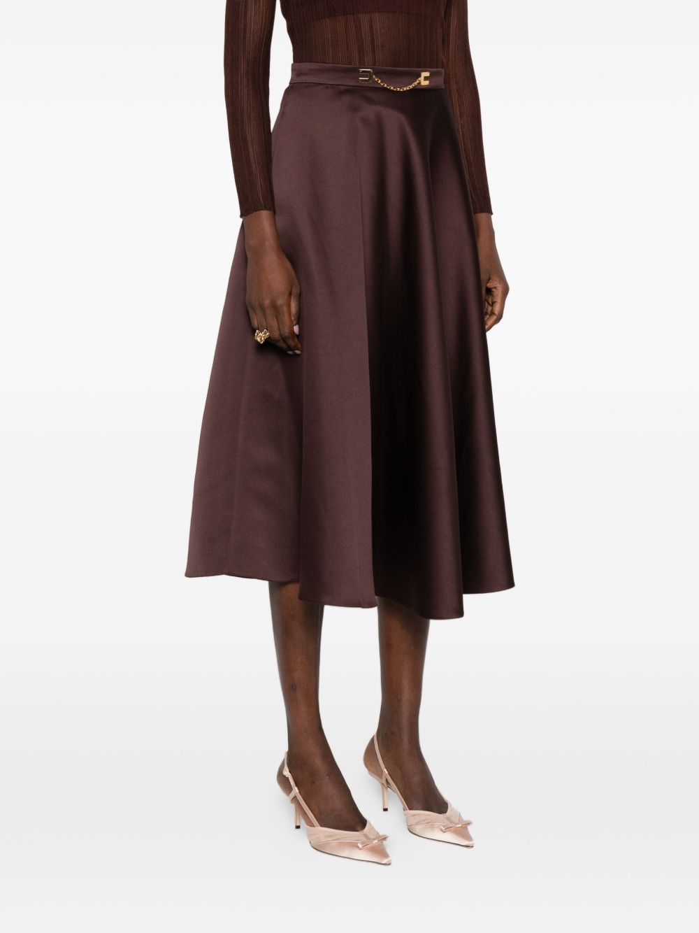 Elisabetta Franchi Skirts - Brown | f94b17b7593677c36e5a6996530af953ea49b2d8