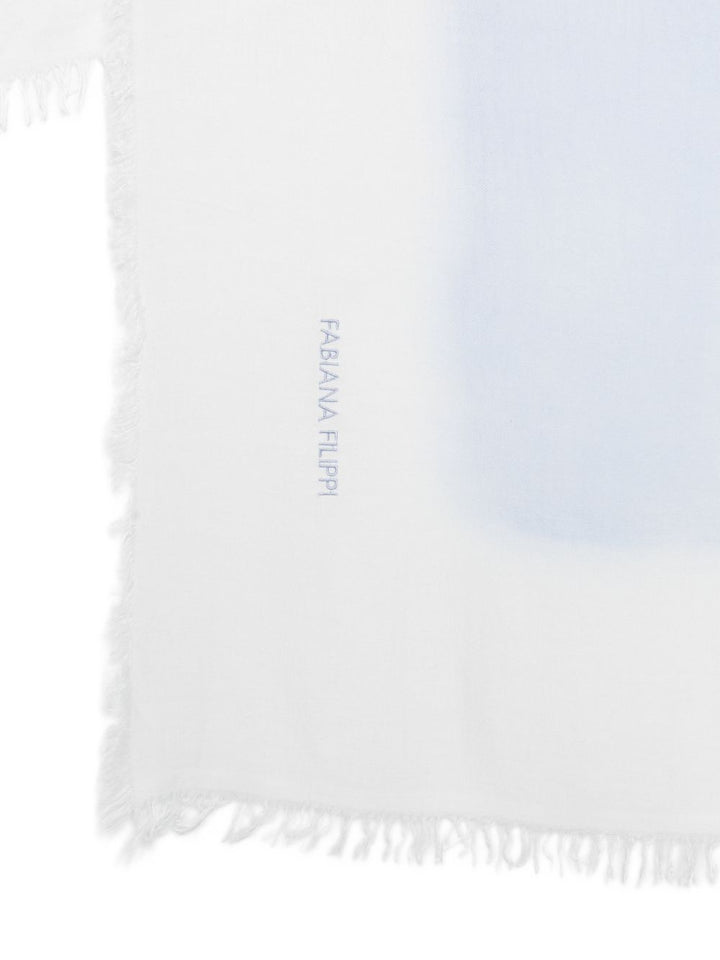 Fabiana Filippi Scarfs - Blu e verdi | 87cfb36f68d30d666daff4cb0accb224dbeddf17