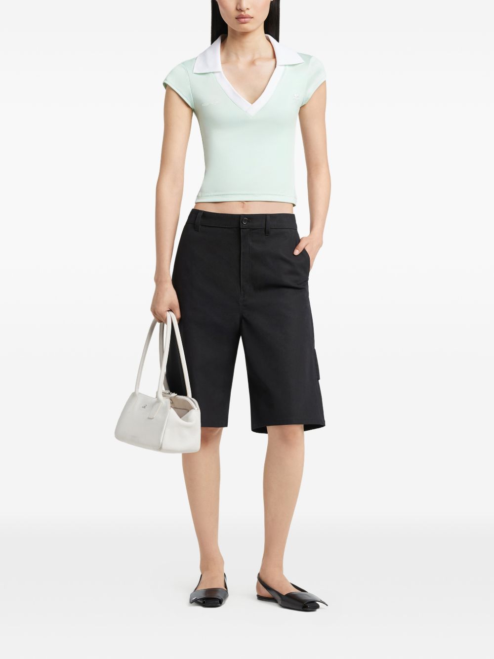 Courreges Pre T-shirts and Polos - Blue and green | abce2a1b2660f2640342dd6fb17d0b8ecb697b46