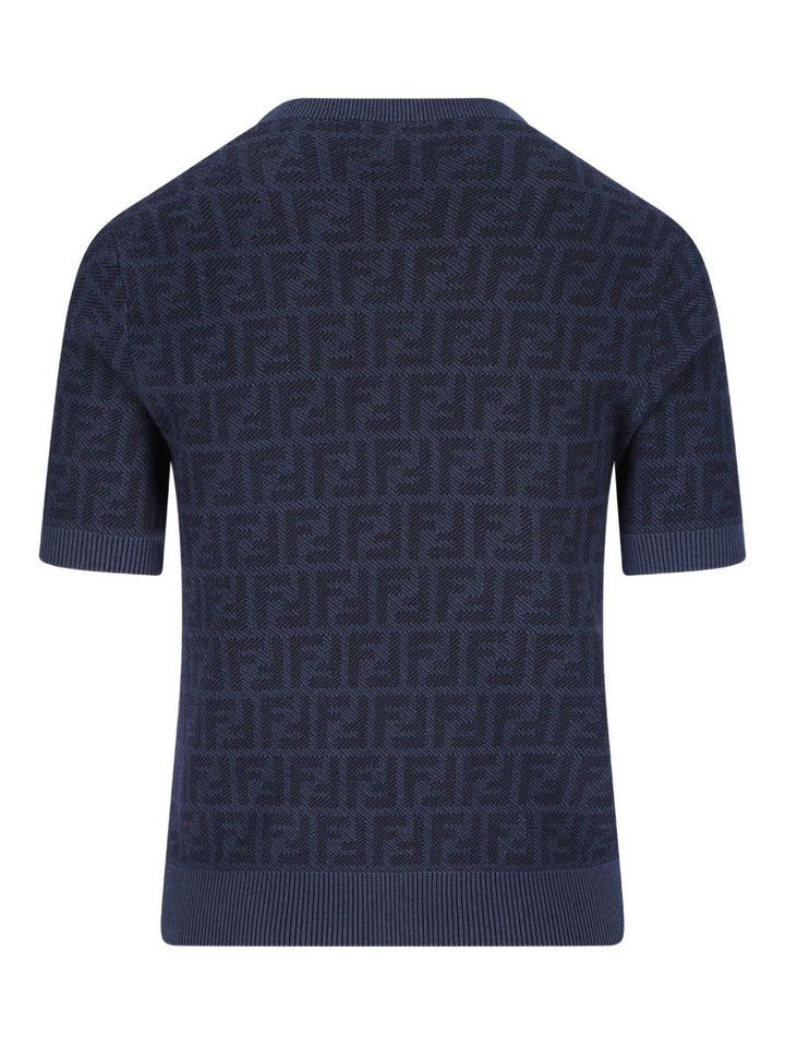 Fendi Sweaters - Blu e verdi | 11530fbad93f8de733467cebaae8d486510637fd