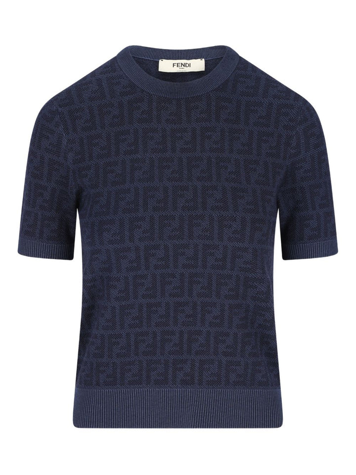 Fendi Sweaters - Blu e verdi | 9cc2ae335ceb2e152dcdf40be6852627c15cd050