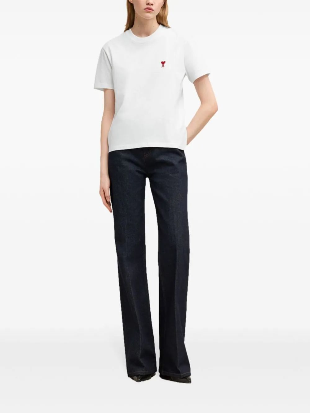 Ami Paris T-shirts and Polos - WHITE | ba13efe3d4424e444d6445fd5af046979e1bc6a4