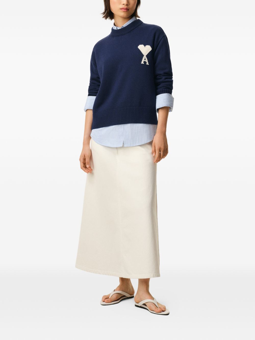 Ami Paris Sweaters - Blue and green | 9dd2ec8d1e2c2e96f823e6781960dd5c8519fa12