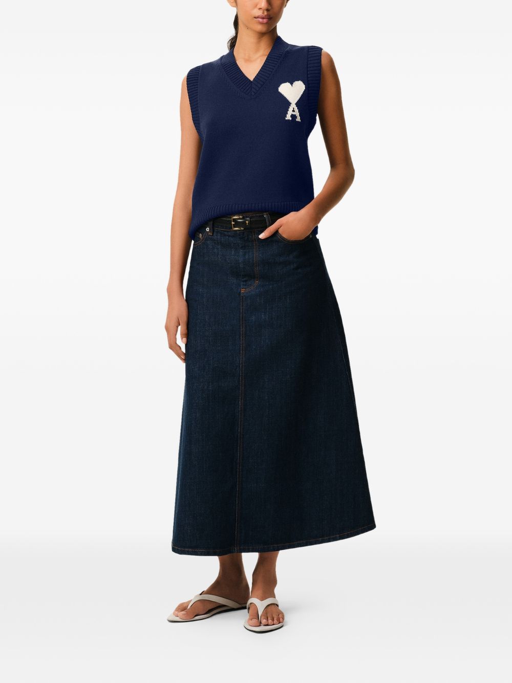 Ami Paris Sweaters - Blue and green | 80796a06ef83fbd2525ea3ffacc44e395f04bc07