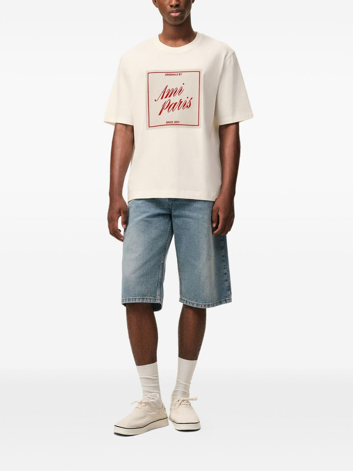 Ami Paris T-shirts and Polos - Light and natural | 4c09376a79fc338e88fa2c2c0865d6f7449fd2f0