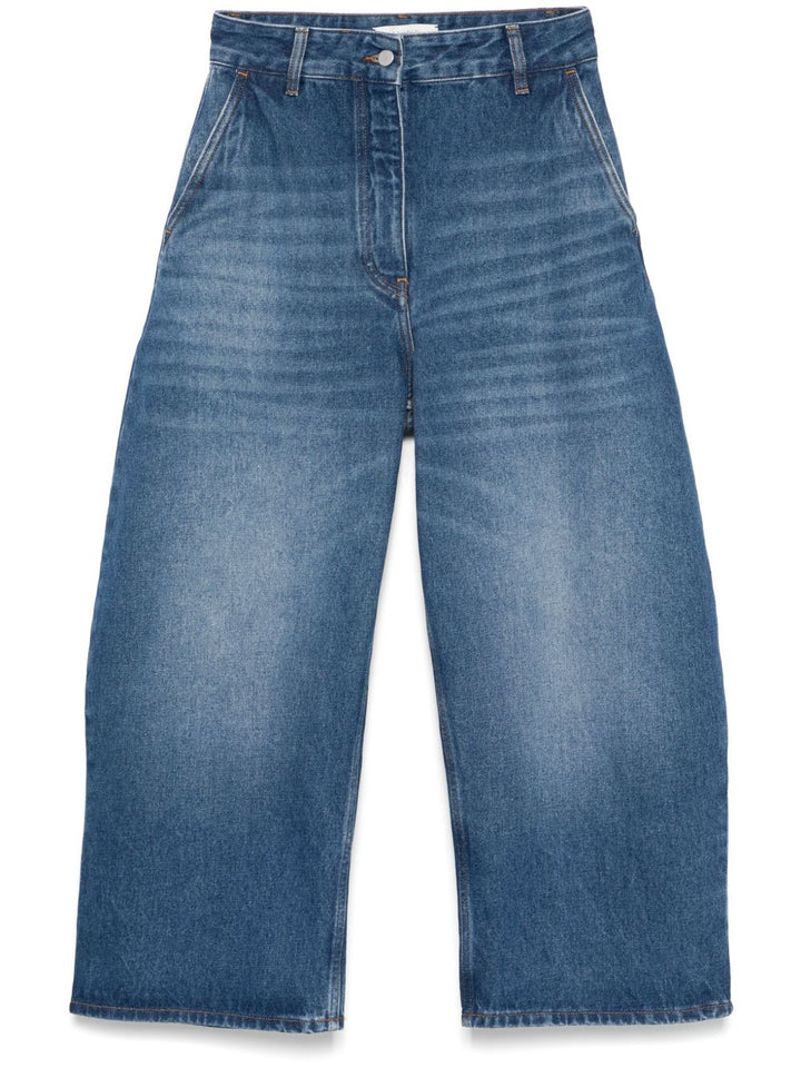 Studio Nicholson Pre Jeans - Blue and green | 857bf626ff4479813a9c39eb74ca37b312bfd9a8