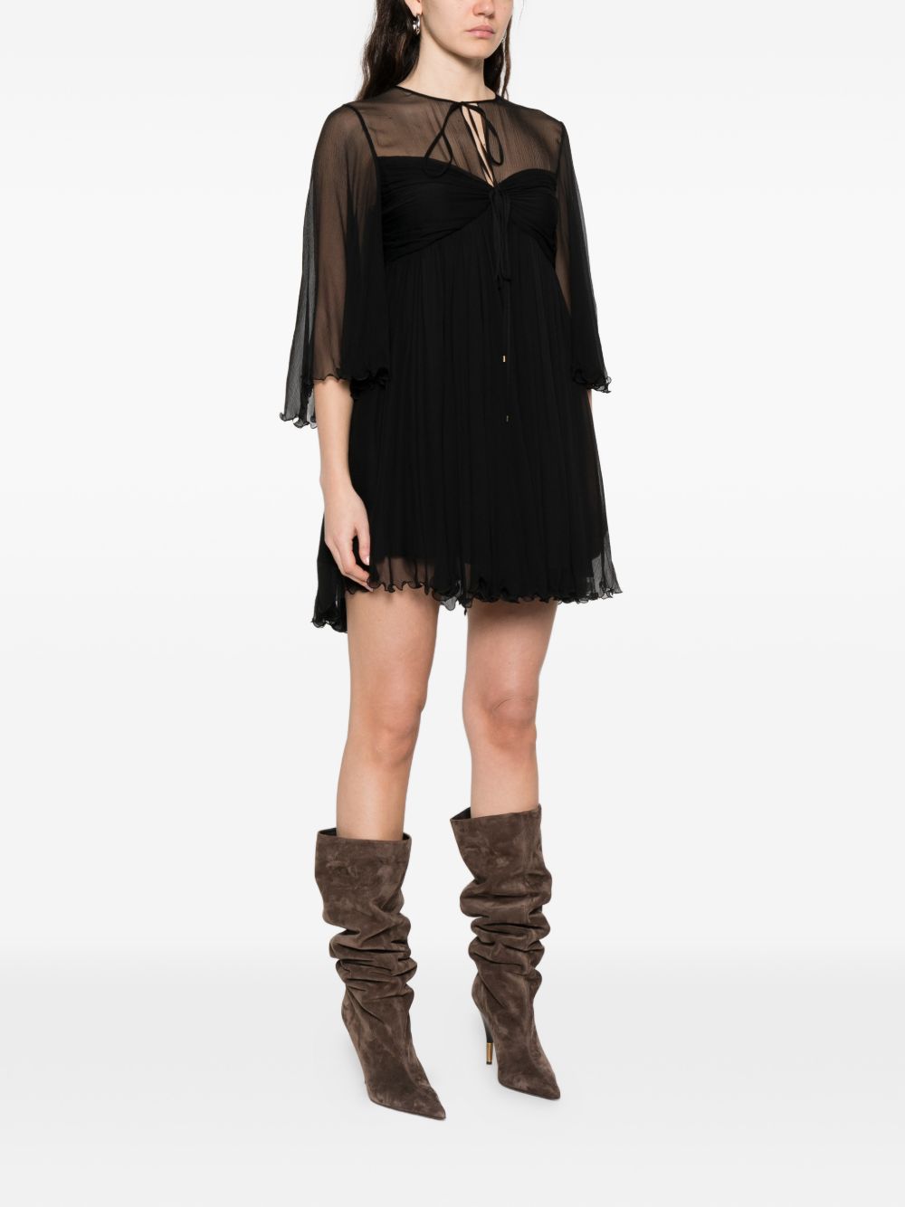 Chloè Dresses - Neri e Grigi | c64b5d5e633ab44d9f8de22993c64ae16ba3dc0d