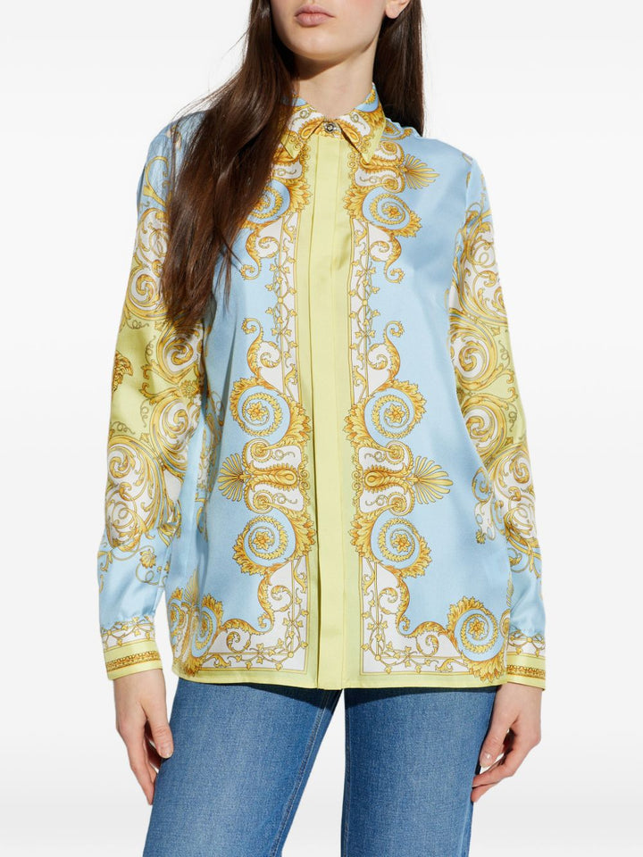 Versace Shirts - Blue and green | 2ac0480bf59b07a10a17e903e899c24bc7edfdda