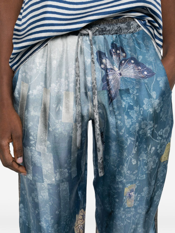Pierre Louis Mascia Trousers - Blu e verdi | 777aac013732caaf5d5ed95b6cad4d3dd3f27fdb