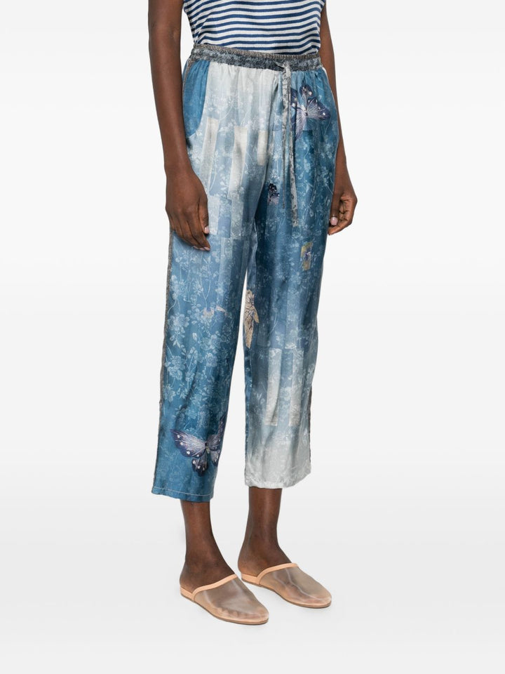 Pierre Louis Mascia Trousers - Blu e verdi | dc9499a05fcb4981ce1cd136ade63d897760d91a