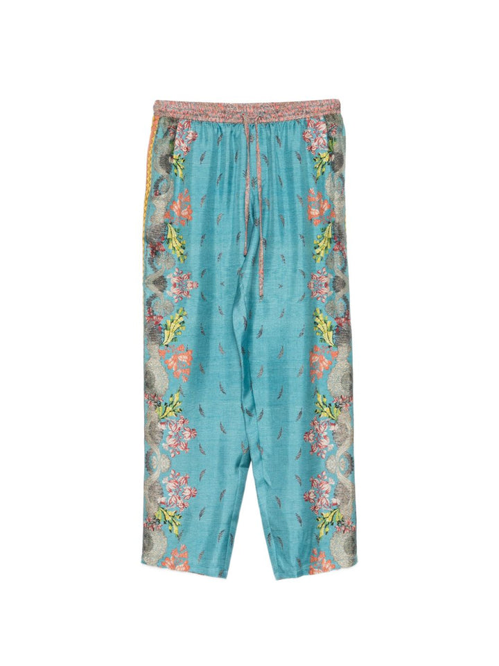 Pierre Louis Mascia Trousers - Blu e verdi | 376fc6dde3539ebe8c9d0190f80ac60b3b0c3b64