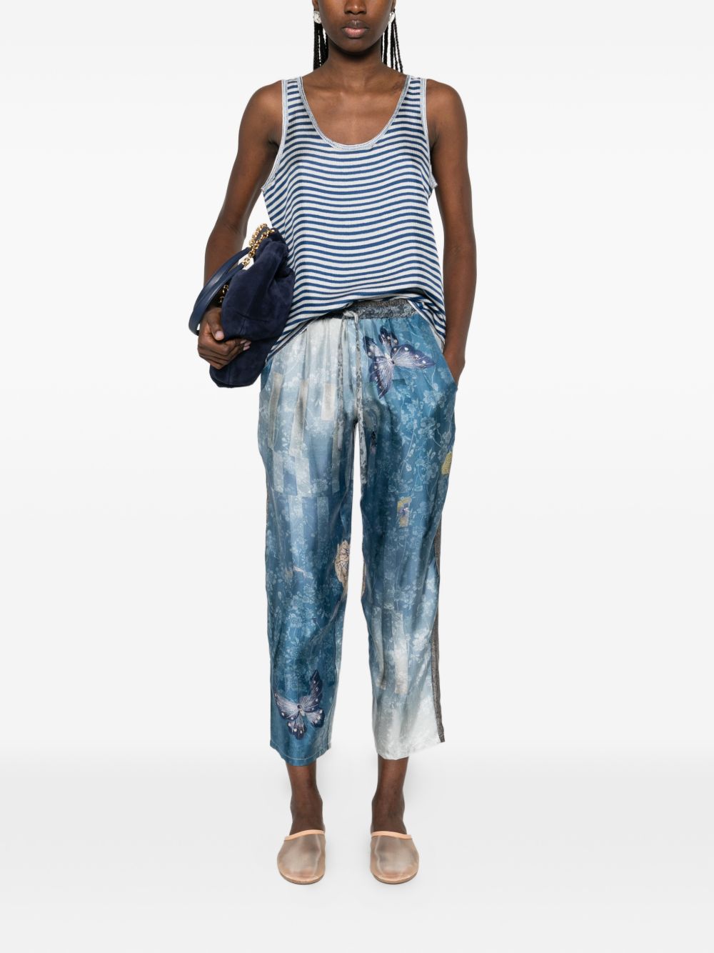 Pierre Louis Mascia Top - Blu e verdi | e11c435c29ba4531dc83c7b8f0d7f1eb805a33af