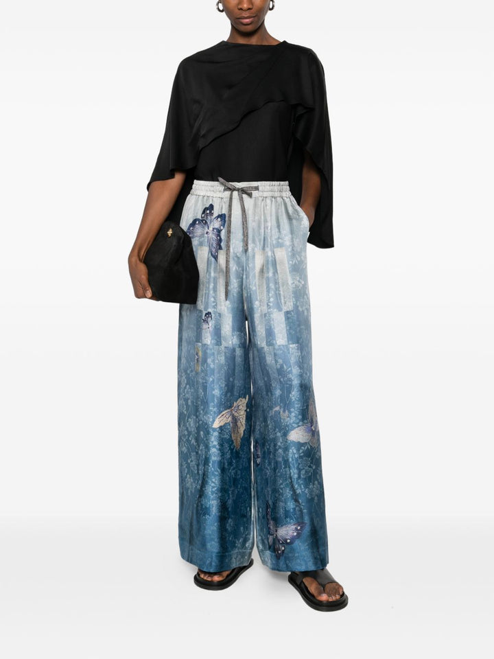 Pierre Louis Mascia Trousers - Blu e verdi | 948a749edae3db8ec13ea87c9afa4f8d9486fb66