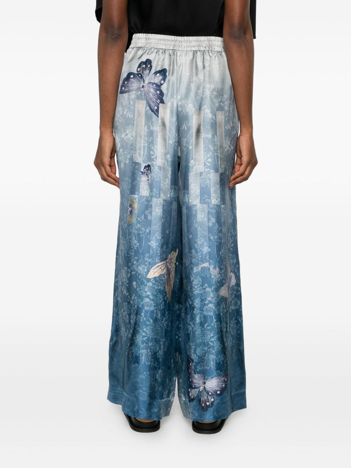 Pierre Louis Mascia Trousers - Blu e verdi | 9f5eb3dc113cc4f5b88c461b72b21bef7eb59f04