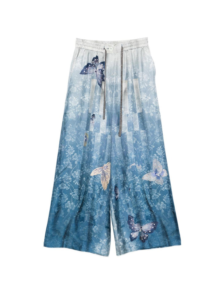 Pierre Louis Mascia Trousers - Blu e verdi | 90f82e3121327880f67dff2ca1e43cb0881a43ac