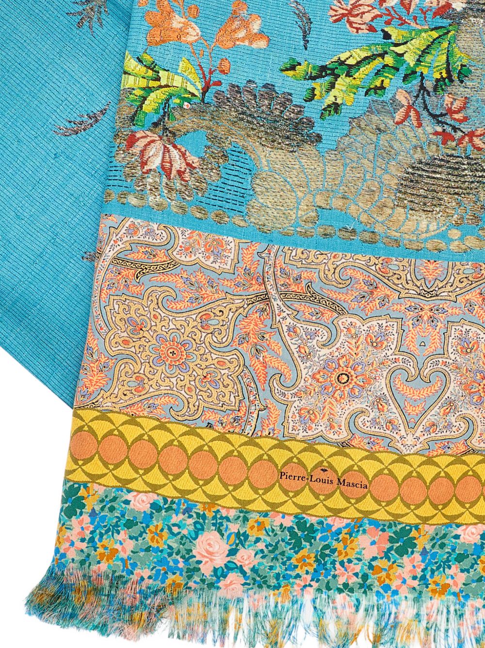 Pierre Louis Mascia Scarfs - Blue and green | 80abd728de6086eaed5e45793cf4540b10926a8c
