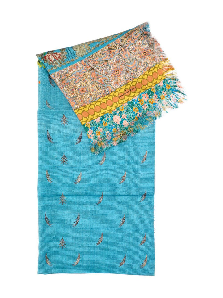 Pierre Louis Mascia Scarfs - Blue and green | 0307ead2ef5d93969f9d29120a9bee116397b2b2