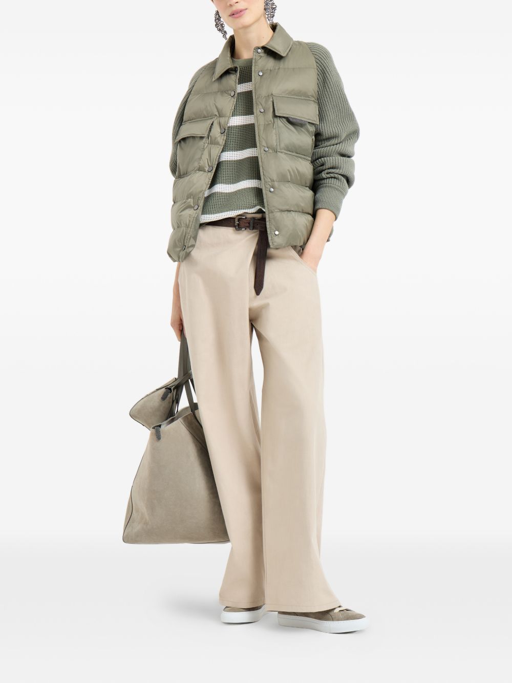 Brunello Cucinelli Coats - Blue and green | 65d395c4354d1dc64f68ab53b85bda6783ea79bf