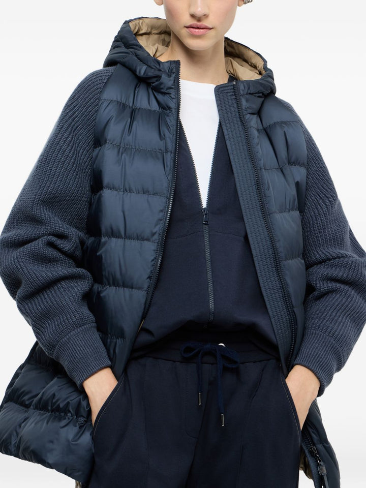 Brunello Cucinelli Coats - Blue and green | 8c7a8a51b72ee84e5368c04cbcb07e46d4aaa5b9