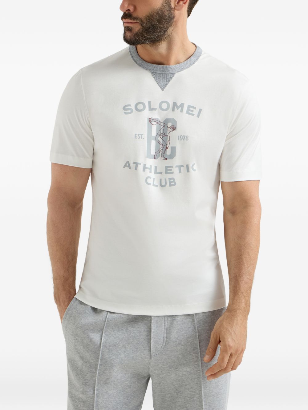 Brunello Cucinelli T-shirts and Polos - Light and natural | a02614cfdee1ac0ef523e46793fb6d4d7af271d7