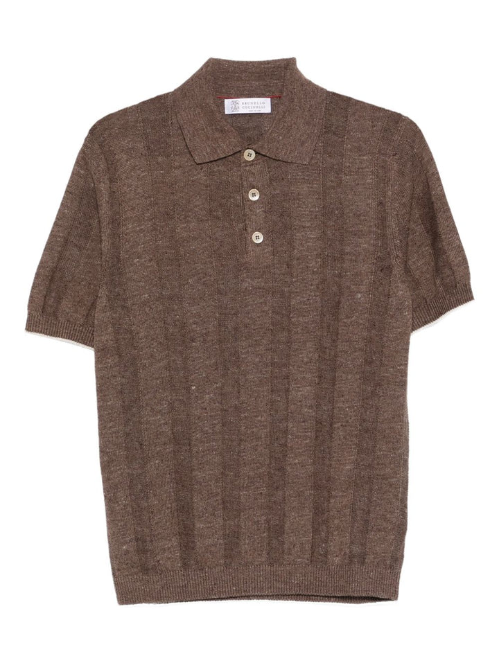 Brunello Cucinelli T-shirts and Polos - Brown | c64b5e6e22b3f269fa5dfbed51578a2c5a225a70