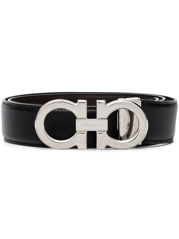 Gancini Leather Belt