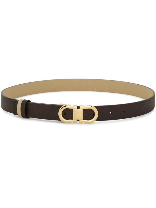 Gancini Leather Belt
