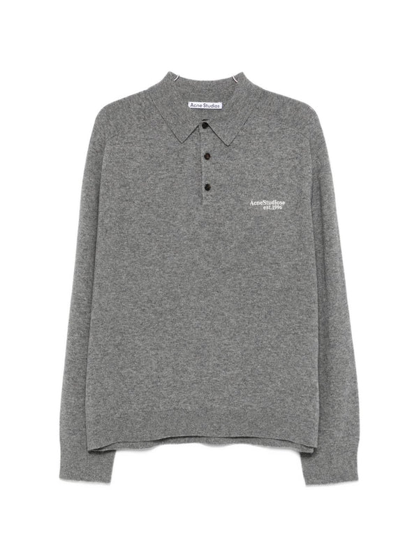 Logo Wool Polo Shirt