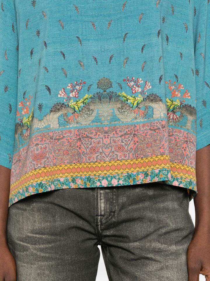 Pierre Louis Mascia Shirts - Blue and green | 0ece644308e8c9482ea3c6015d0bfa8b60cb9983