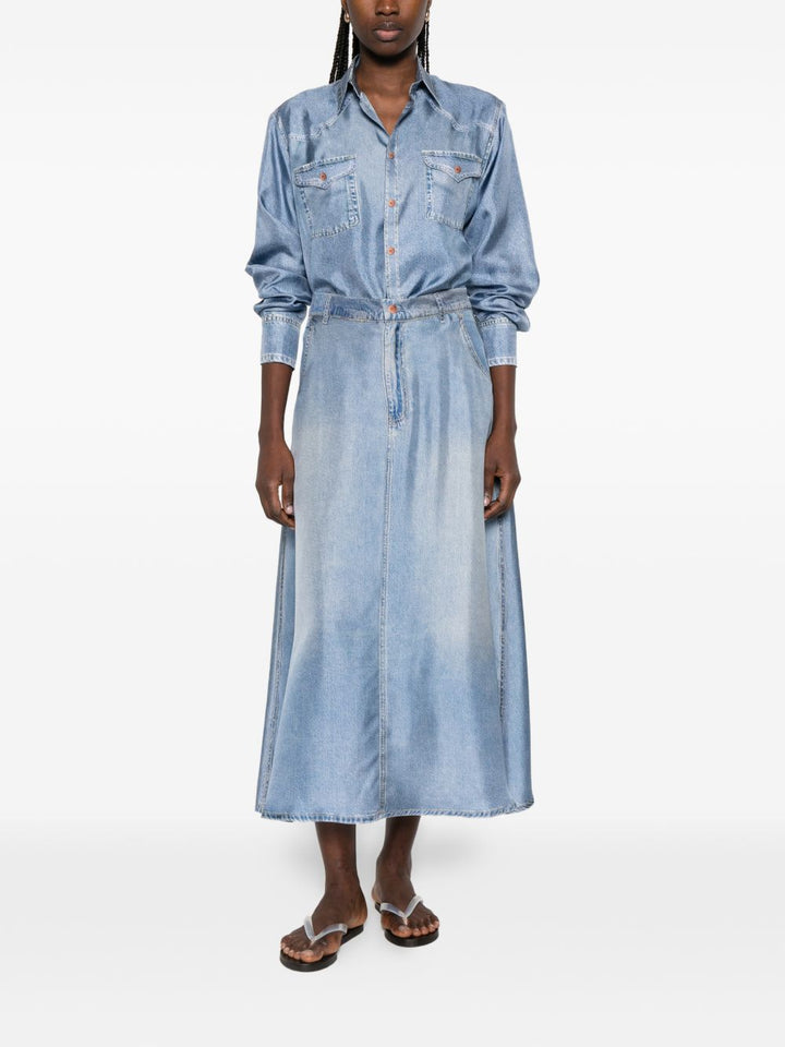 Pierre Louis Mascia Skirts - Blue and green | 2106a422f0d94b7bc495abfd9b27e6c470ec2331