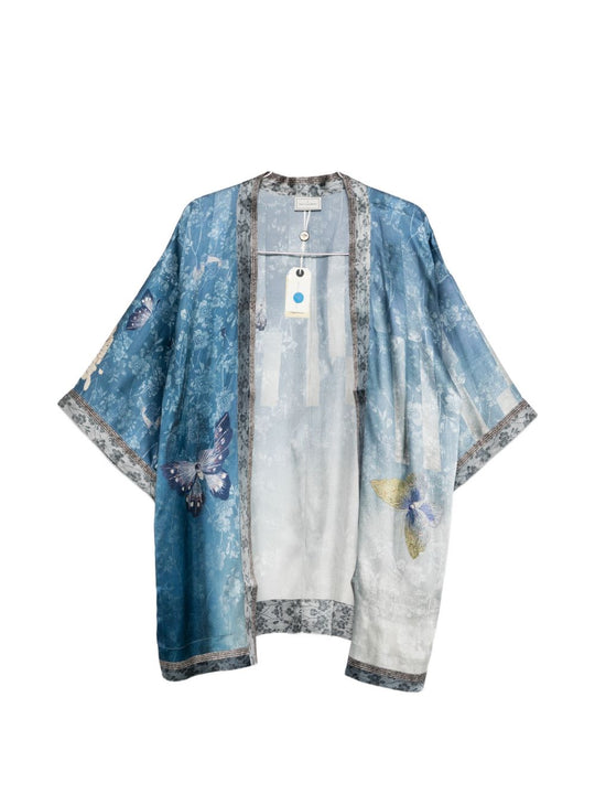 Printed Silk Kimono