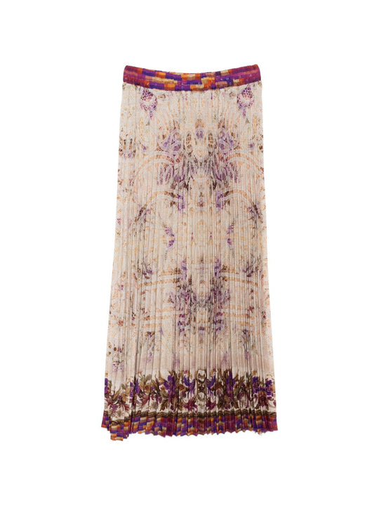 Printed Silk Skirt