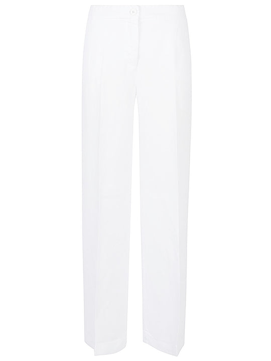 Linen Wide-Leg Trousers