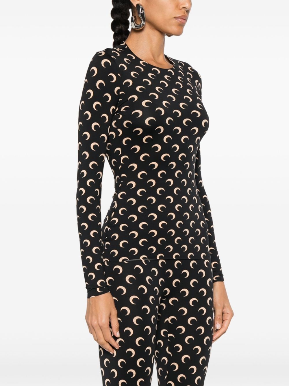 Marine Serre Top - Blacks and greys | 53126bc48f20dfe7d4a20492e83797e4d29dbc90