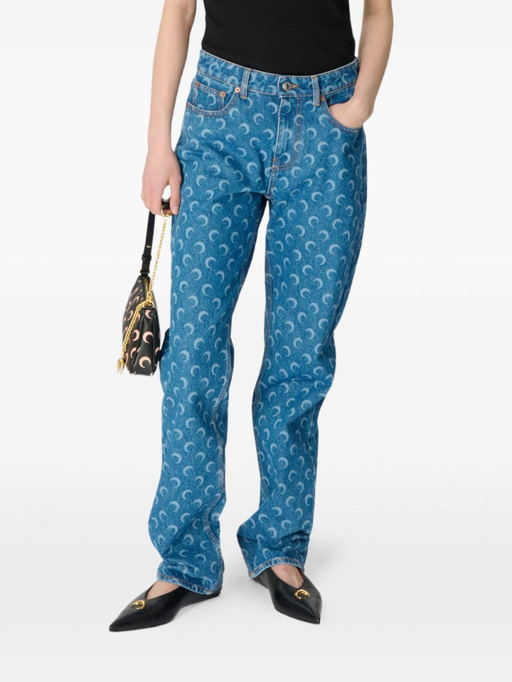Marine Serre Jeans - Blu e verdi | 570d67a0d2e8537f44011eb46822f54b92130293