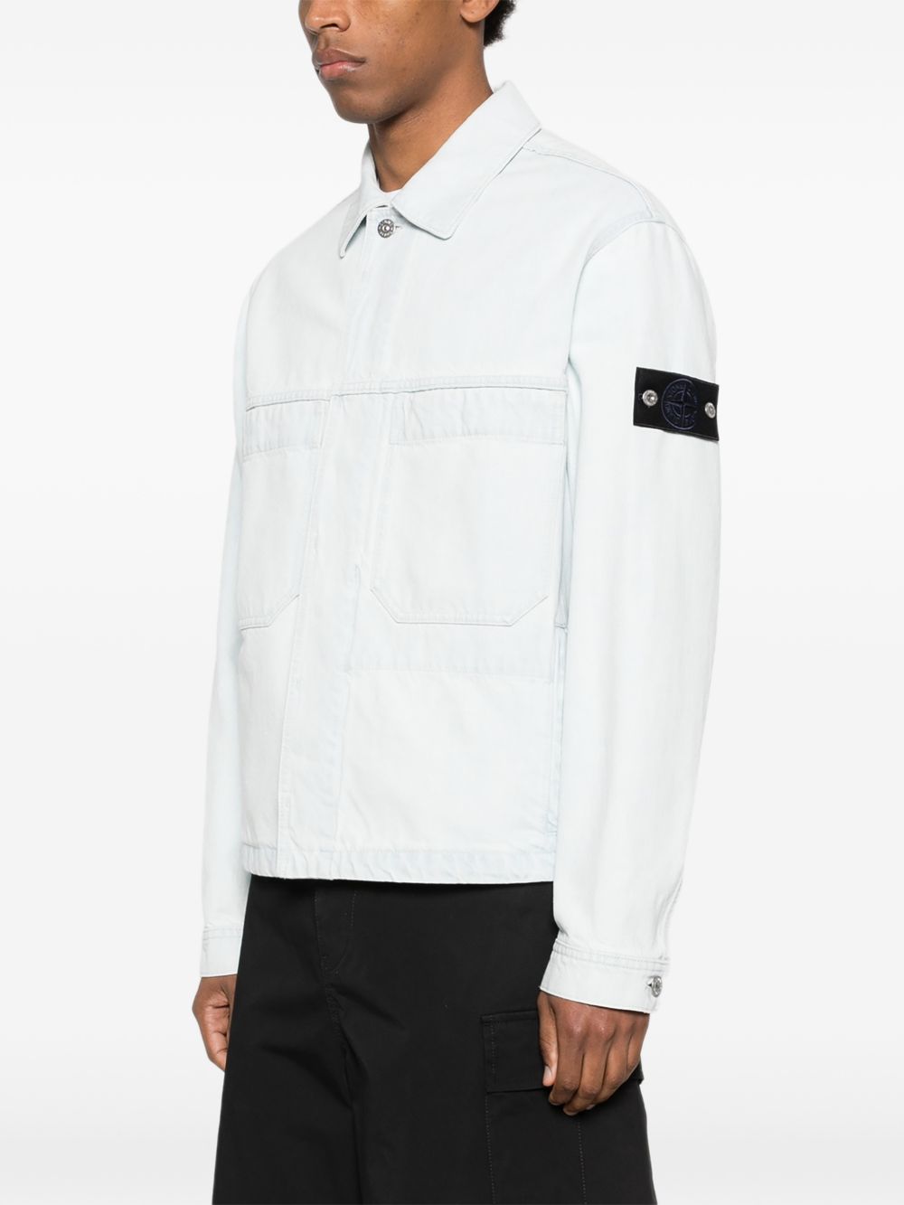 Stone Island Coats - Blue and green | 4c3fe126fbc891c885f1f5e074c6ea418146c273