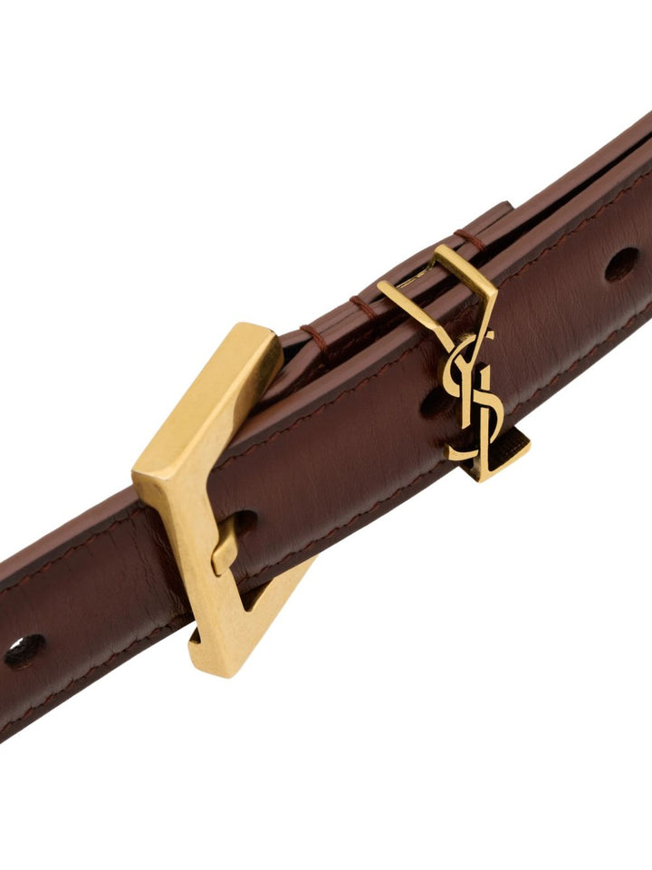 Saint Laurent Belts - Marroni | 732825701f5a1b8b2bc28bfbd1d41a968a4499c3