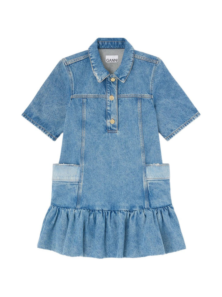 Ganni Dresses - Blue and green | 36751ea12060556abcb4dd2652790863f27eb310
