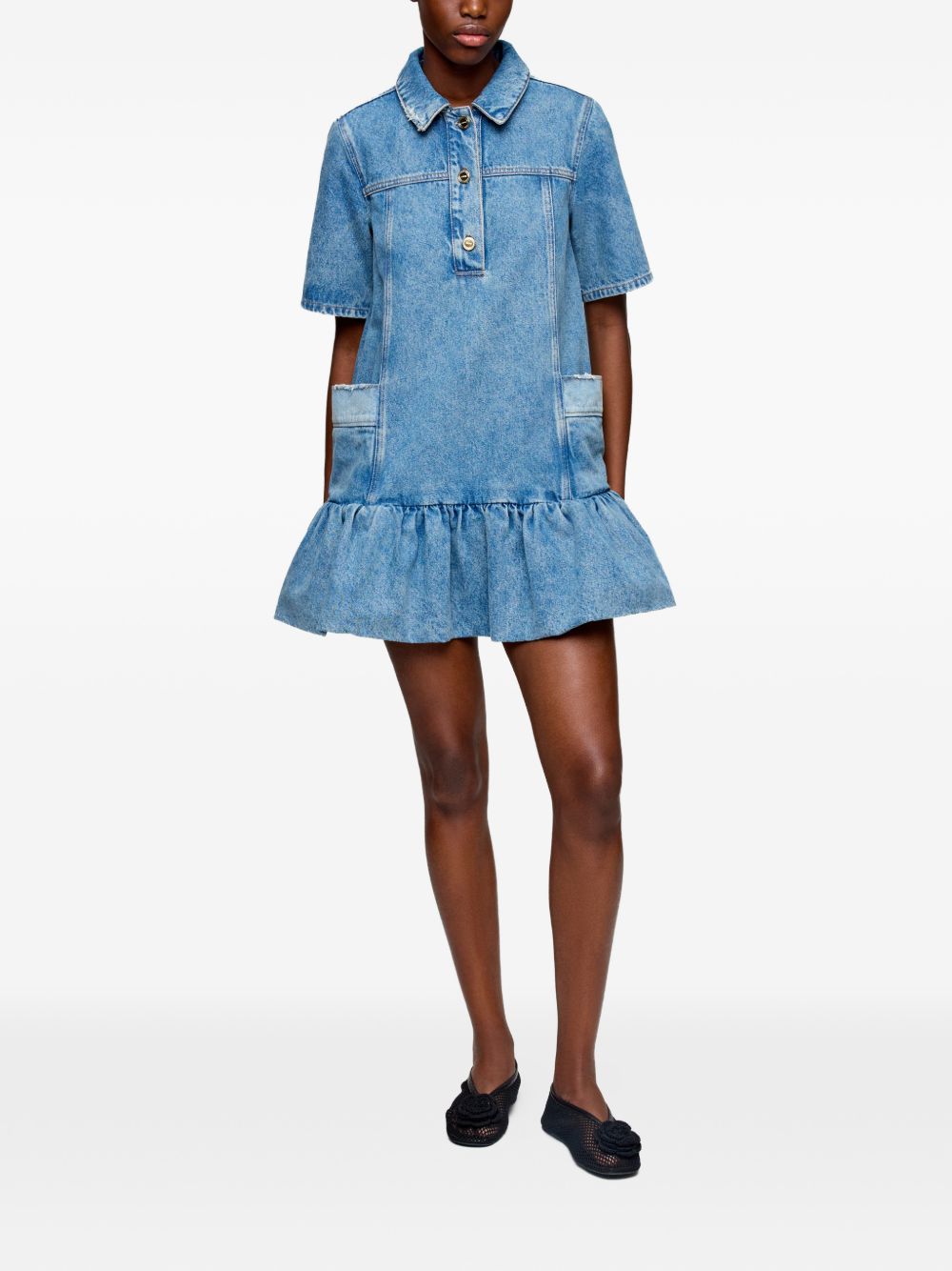 Ganni Dresses - Blue and green | b28d97b5b30b0a76593e07c243b0fe48faa17d83