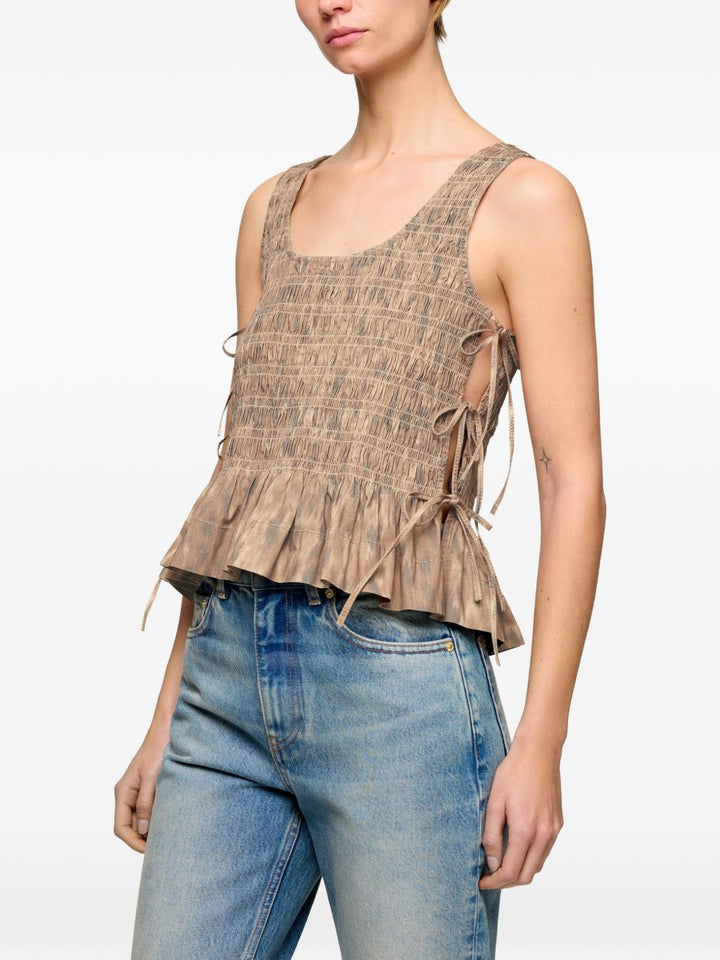 Ganni Top - Chiari e Naturali | ff3cc62a030344b3799e6ec39fb67b37c7103580