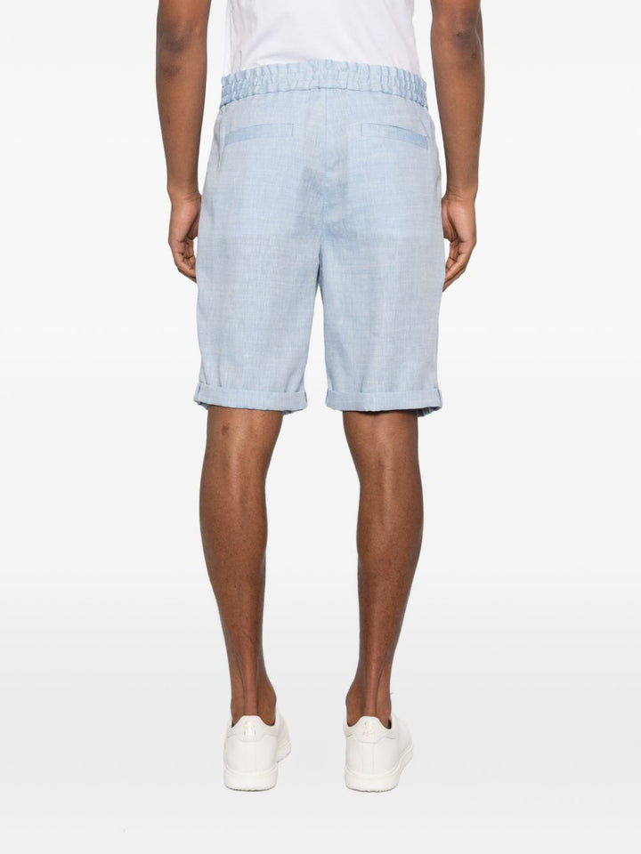 Brunello Cucinelli Shorts - Blue and green | 7e26c54287ac2185114ddf8319288e147357460d