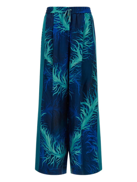 Printed Silk Trousers