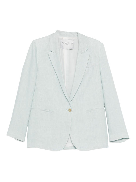 Linen Single-Breasted Jacket