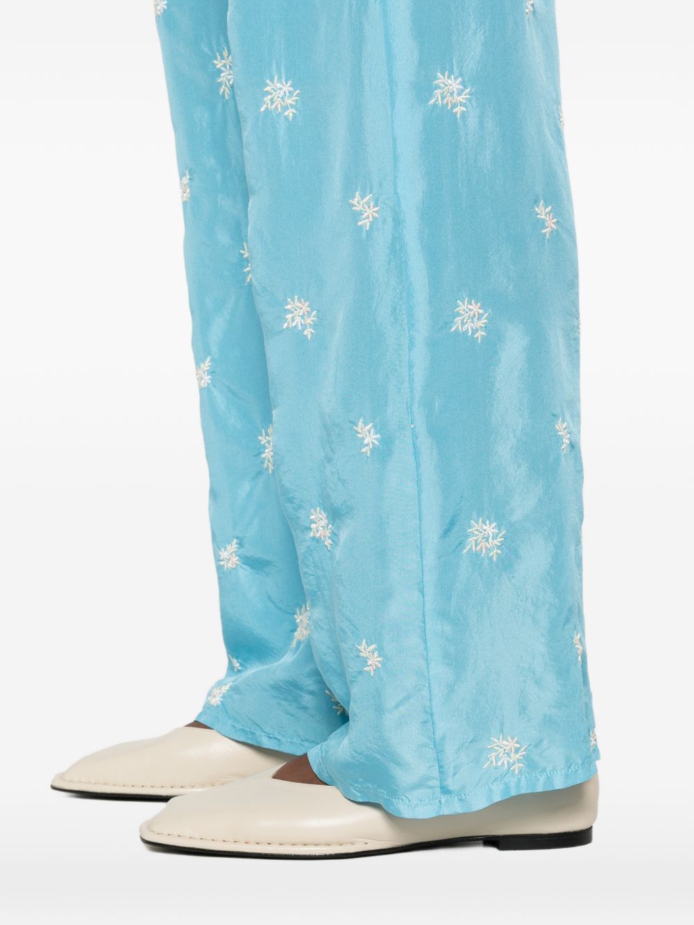Forte Forte Trousers - Blu e verdi | 25245bfb5f8561e78b53acf0ce9273612f9f1368